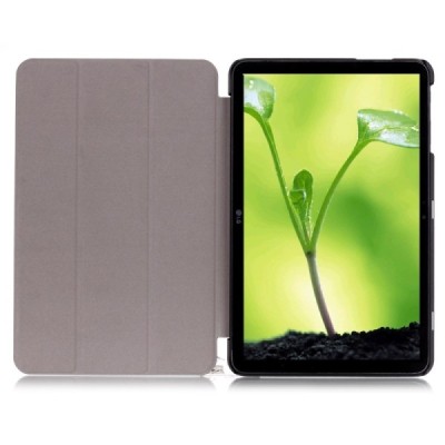 LG G Pad II 10.1" (LG G Pad 2 10.1" LTE V940) atverčiamas žalias odinis dėklas - knygutė / Priedai.lt