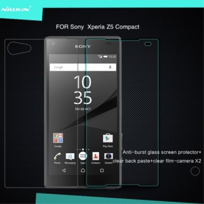Sony Xperia Z5 Compact „Nillkin“ H Tempered Glass sustiprintos apsaugos apsauginis ekrano stiklas 0.33 mm / Priedai.lt