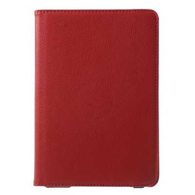 Apple iPad mini 4 (iPad mini 2019) atverčiamas, sukamas 360 laipsnių, raudonas odinis dėklas - stovas / Priedai.lt