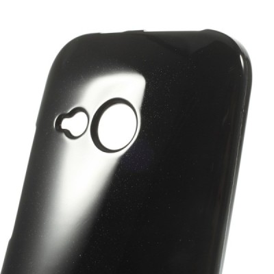 HTC One mini 2 (m8 mini) juodas Mercury kieto silikono (TPU) dėklas / Priedai.lt