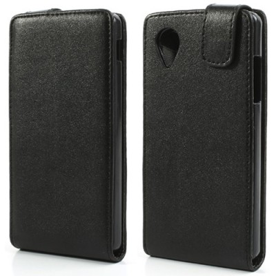Klasikinis atverčiamas juodas LG Nexus 5 E980 dėklas (dėkliukas) / Priedai.lt