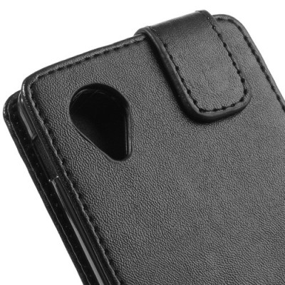 Klasikinis atverčiamas juodas LG Nexus 5 E980 dėklas (dėkliukas) / Priedai.lt
