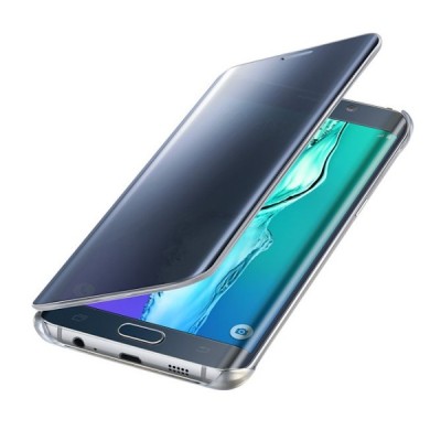 Samsung Galaxy S6 Edge+ Plus (G928) originalus Clear View Cover atverčiamas mėlynas dėklas / Priedai.lt