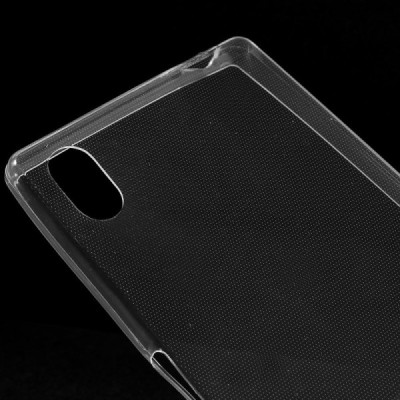 Sony Xperia Z5 skaidrus (permatomas) silikoninis TPU ploniausias pasaulyje bespalvis dėklas / Priedai.lt