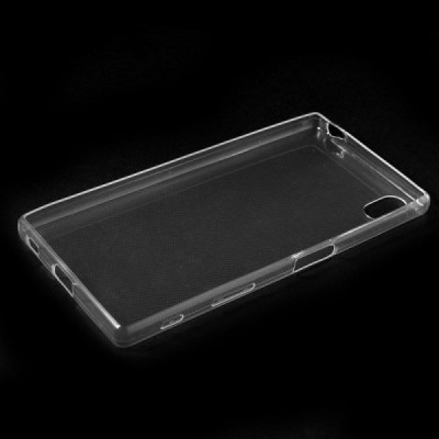 Sony Xperia Z5 skaidrus (permatomas) silikoninis TPU ploniausias pasaulyje bespalvis dėklas / Priedai.lt