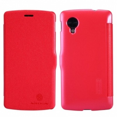 „Nillkin“ Fresh atverčiamas raudonas LG Nexus 5 E980 dėklas (dėkliukas) / Priedai.lt