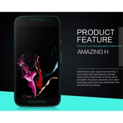 Motorola Moto G 3 kartos (Gen 3) „Nillkin“ H Tempered Glass sustiprintos apsaugos apsauginis ekrano stiklas 0.33 mm / Priedai.lt