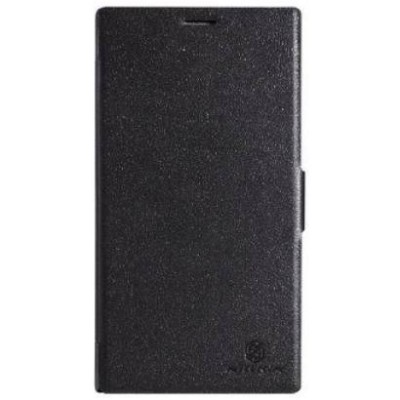 Nokia Lumia 1520 Nillkin Fresh atverčiamas juodas odinis dėklas - knygutė / Priedai.lt