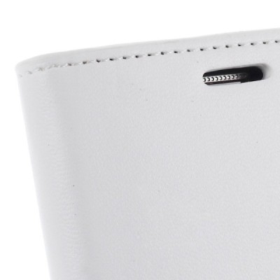 Mercury Sonata atverčiamas Samsung Galaxy S5 mini (G800) baltas odinis dėklas - piniginė / Priedai.lt