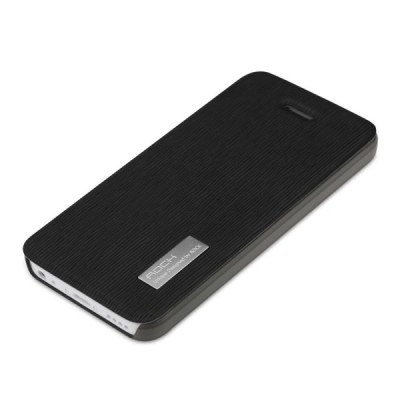 „ROCK“ Elegant atverčiamas  Apple iPhone 5C juodas dėklas (dėkliukas) / Priedai.lt