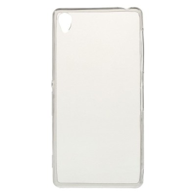 Sony Xperia Z3 skaidrus (permatomas) silikoninis TPU ploniausias pasaulyje pilkas dėklas / Priedai.lt