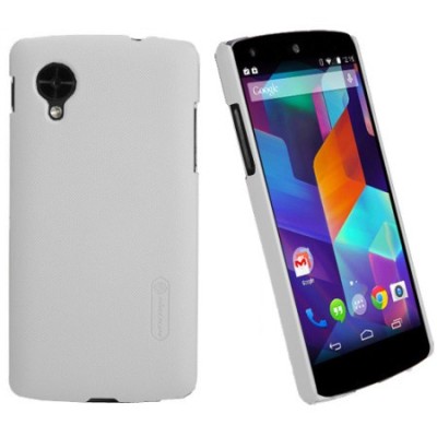 „Nillkin“ Super Frosted baltas LG Nexus 5 E980 dėklas (dėkliukas) / Priedai.lt