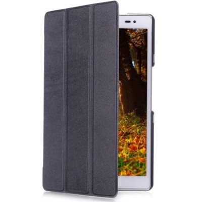 Asus ZenPad 8 (Z380KL) atverčiamas juodas odinis dėklas - knygutė / Priedai.lt