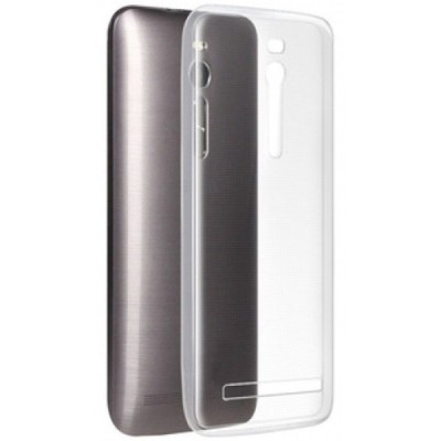 Asus Zenfone 2 5.5 (ZE550ML, ZE551ML) skaidrus (permatomas) kieto silikono TPU ploniausias pasaulyje dėklas / Priedai.lt