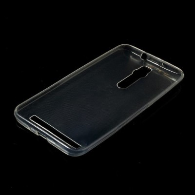 Asus Zenfone 2 5.5 (ZE550ML, ZE551ML) skaidrus (permatomas) kieto silikono TPU ploniausias pasaulyje dėklas / Priedai.lt