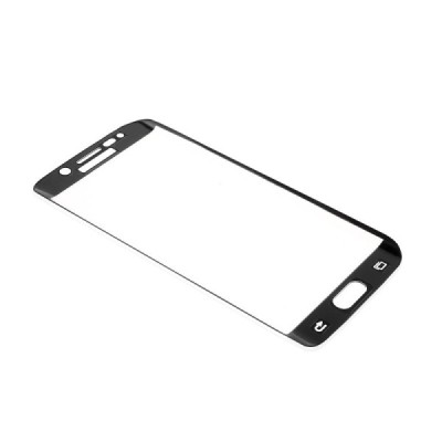 Samsung Galaxy S6 Edge (G925) „Amorus“ 9H Tempered Glass sustiprintos apsaugos juodas pilnai dengiantis apsauginis ekrano stikla