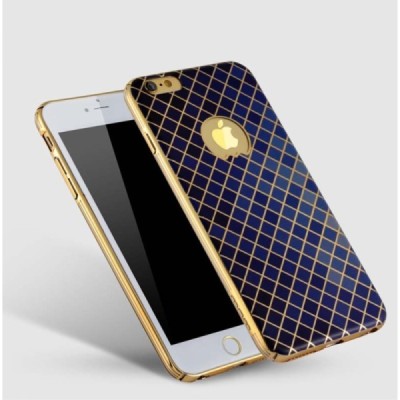Apple iPhone 6s Plus „JLW“ Color Palette mėlynas su auksiniais apvadais elegantiškas plastikinis dėklas / Priedai.lt