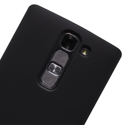 LG G4c (H525) Nillkin Frosted Shield juodas plastikinis dėklas + apsauginė ekrano plėvelė / Priedai.lt