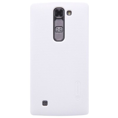 LG G4c (H525) Nillkin Frosted Shield baltas plastikinis dėklas + apsauginė ekrano plėvelė / Priedai.lt
