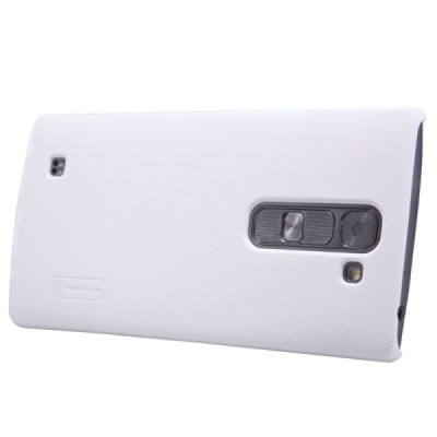 LG G4c (H525) Nillkin Frosted Shield baltas plastikinis dėklas + apsauginė ekrano plėvelė / Priedai.lt