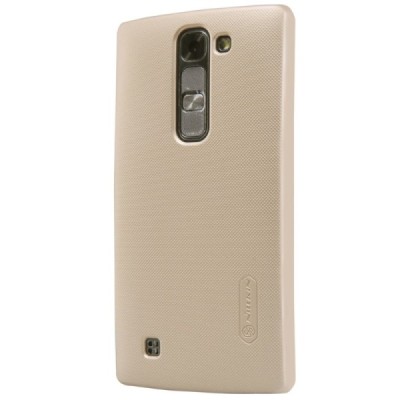LG G4c (H525) Nillkin Frosted Shield auksinis plastikinis dėklas + apsauginė ekrano plėvelė / Priedai.lt
