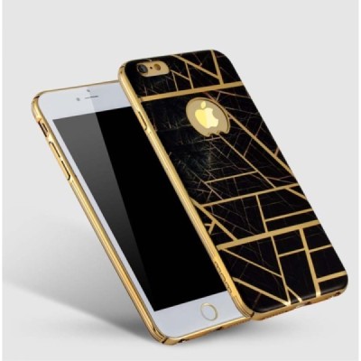 Apple iPhone 6s Plus „JLW“ Color Palette juodas su auksiniais apvadais elegantiškas plastikinis dėklas / Priedai.lt