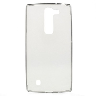 LG G4c (H525) skaidrus (permatomas) silikoninis TPU ploniausias pasaulyje pilkas dėklas / Priedai.lt
