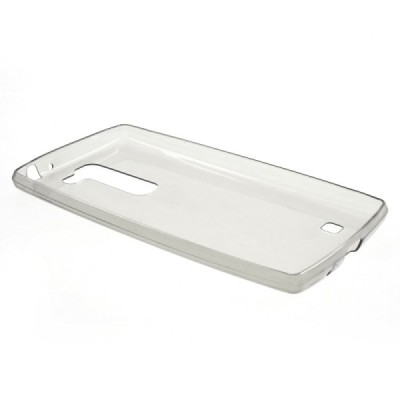 LG G4c (H525) skaidrus (permatomas) silikoninis TPU ploniausias pasaulyje pilkas dėklas / Priedai.lt