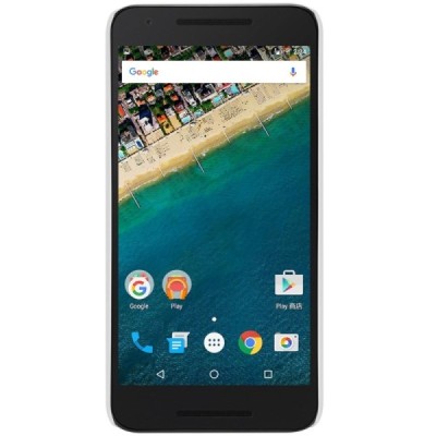 LG Nexus 5X Nillkin Frosted Shield baltas plastikinis dėklas + apsauginė ekrano plėvelė / Priedai.lt