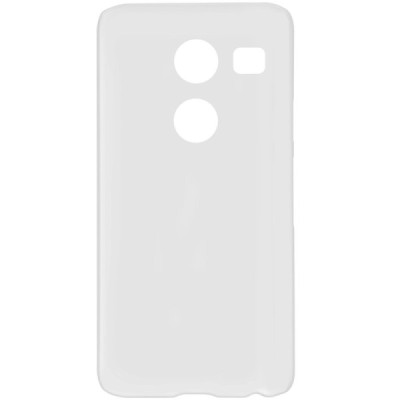LG Nexus 5X Nillkin Frosted Shield baltas plastikinis dėklas + apsauginė ekrano plėvelė / Priedai.lt