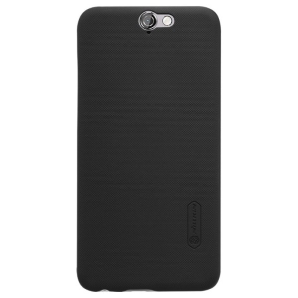 „Nillkin“ Frosted Shield dėklas - juodas + apsauginė ekrano plėvelė (One A9)