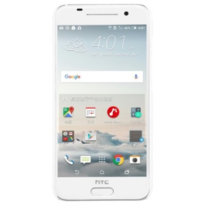 HTC One A9 Nillkin Frosted Shield baltas plastikinis dėklas + apsauginė ekrano plėvelė / Priedai.lt