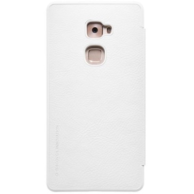 Prabangus „Nillkin“ Qin serijos baltas odinis atverčiamas Huawei Mate S dėklas - knygutė / Priedai.lt