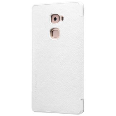 Prabangus „Nillkin“ Qin serijos baltas odinis atverčiamas Huawei Mate S dėklas - knygutė / Priedai.lt