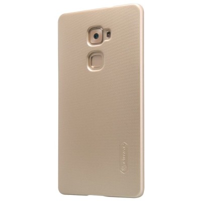 Huawei Mate S Nillkin Frosted Shield auksinis plastikinis dėklas + apsauginė ekrano plėvelė / Priedai.lt