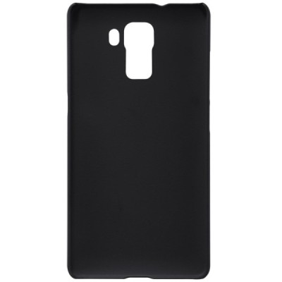 Huawei Honor 7 Nillkin Frosted Shield juodas plastikinis dėklas + apsauginė ekrano plėvelė / Priedai.lt