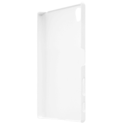 Sony Xperia Z5 Premium Nillkin Frosted Shield baltas plastikinis dėklas + apsauginė ekrano plėvelė / Priedai.lt