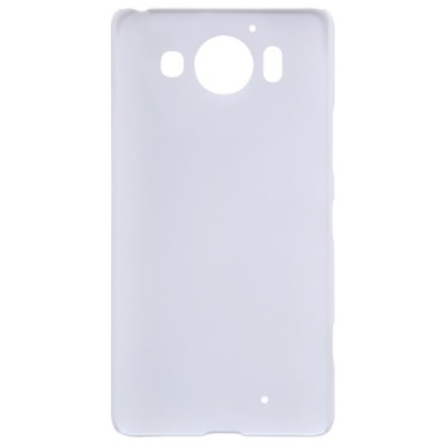 Microsoft Lumia 950 Nillkin Frosted Shield baltas plastikinis dėklas + apsauginė ekrano plėvelė / Priedai.lt