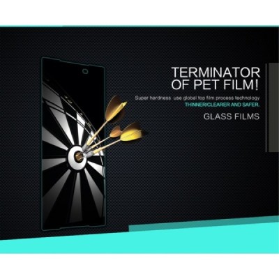 Sony Xperia Z5 Premium „Nillkin“ Amazing H+ Pro Tempered Glass sustiprintos apsaugos apsauginis ekrano stiklas 0.2 mm / Priedai.