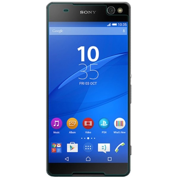 „Nillkin“ 9H Tempered Glass apsauginis ekrano stiklas 0.33 mm + nugarėlės plėvelė (Xperia C5 Ultra)