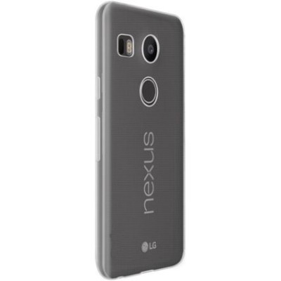 LG Nexus 5X skaidrus (permatomas) silikoninis TPU ploniausias pasaulyje bespalvis dėklas / Priedai.lt