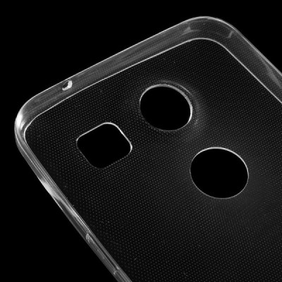 LG Nexus 5X skaidrus (permatomas) silikoninis TPU ploniausias pasaulyje bespalvis dėklas / Priedai.lt