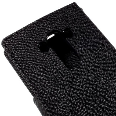 LG G4s Mercury juodas atverčiamas dėklas - piniginė / Priedai.lt