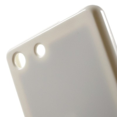 Sony Xperia M5 Mercury baltas kieto silikono tpu dėklas - nugarėlė / Priedai.lt