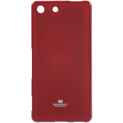 Sony Xperia M5 Mercury raudonas kieto silikono tpu dėklas - nugarėlė / Priedai.lt
