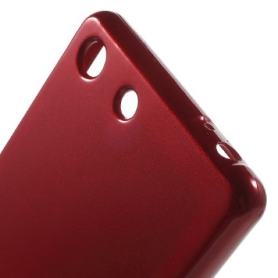 Sony Xperia M5 Mercury raudonas kieto silikono tpu dėklas - nugarėlė / Priedai.lt