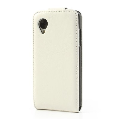 Atverčiamas baltas LG Nexus 5 E980 dėklas (dėkliukas) / Priedai.lt