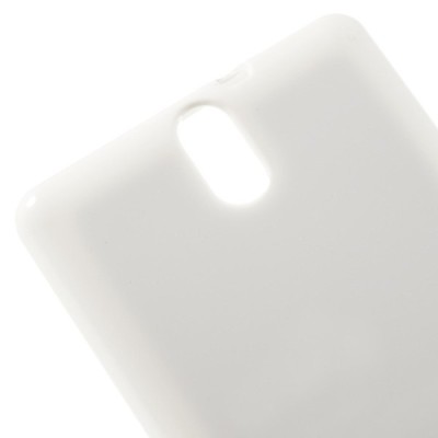Sony Xperia C5 Ultra Mercury baltas kieto silikono TPU dėklas - nugarėlė / Priedai.lt