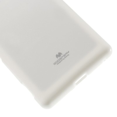Sony Xperia C5 Ultra Mercury baltas kieto silikono TPU dėklas - nugarėlė / Priedai.lt
