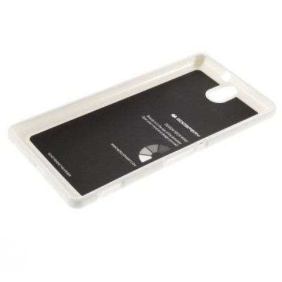 Sony Xperia C5 Ultra Mercury baltas kieto silikono TPU dėklas - nugarėlė / Priedai.lt